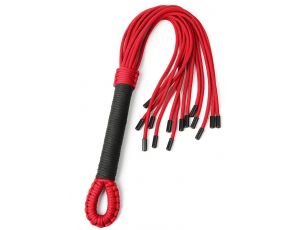 Flogger knot Taboom czerwony nylonowy