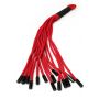 Flogger knot Taboom czerwony nylonowy - 4
