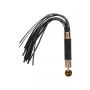 Czarny flogger Statement Taboom 33 cm - 2