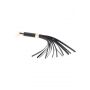 Czarny flogger Statement Taboom 33 cm - 7