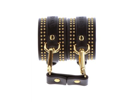 Studded Ankle Cuffs Set Black - 6