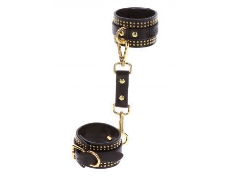 Studded Ankle Cuffs Set Black - 18