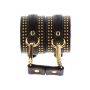 Studded Ankle Cuffs Set Black - 7