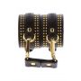 Studded Ankle Cuffs Set Black - 8