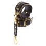 Studded Ankle Cuffs Set Black - 13
