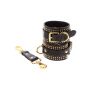 Studded Ankle Cuffs Set Black - 14