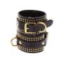 Studded Ankle Cuffs Set Black - 16