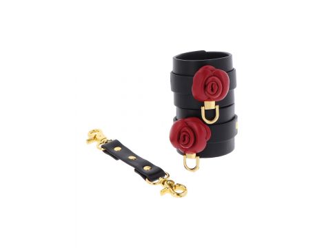 Kajdanki na kostki Wild Roses Taboom czarne 34 cm - 10