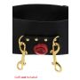 Pas bondage Taboom Wild Roses czarny - 7