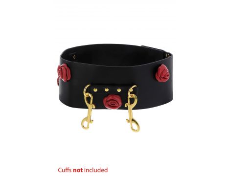Pas bondage Taboom Wild Roses czarny - 7