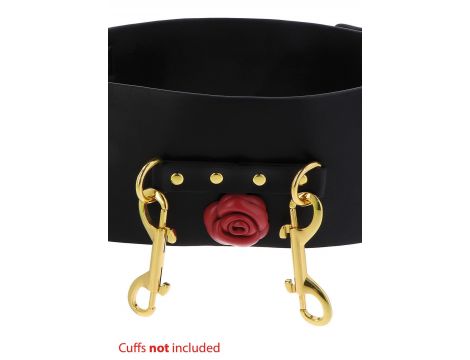 Pas bondage Taboom Wild Roses czarny - 5