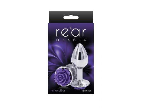 Korek analny aluminiowy NS Novelties fioletowy mały 7.6 cm - 2