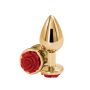 Plug analny aluminiowy Rose NS Novelties czerwony 8.9 cm - 3