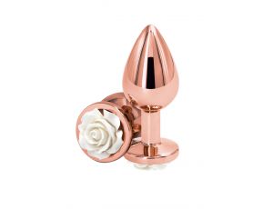 Korek analny aluminiowy NS Novelties biały 8,9 cm