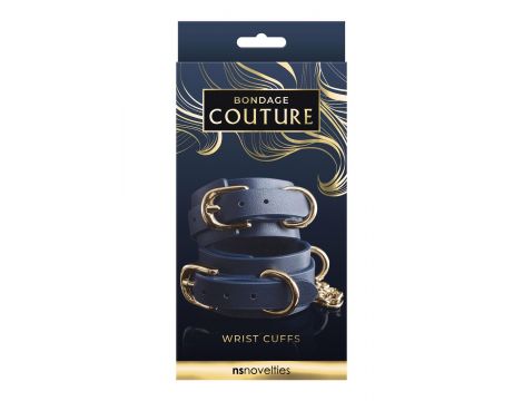 Kajdanki Bondage Couture NS Novelties niebieskie 29.4 cm - 2