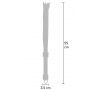 Skórzany flogger z supłami Hidden Desire 55 cm czarno czerwony - 7