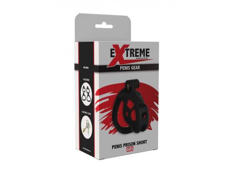 Penis Prison Cock Cage Short Black - 2