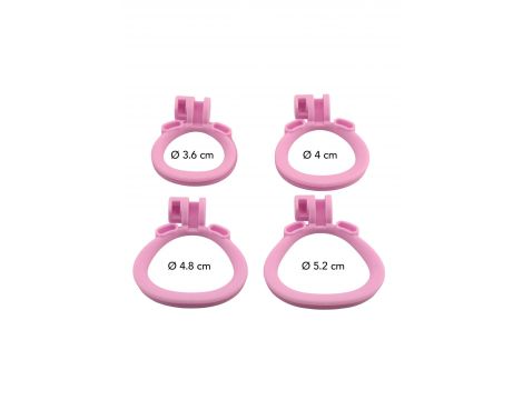 Klatka na penisa Penis Prison różowa 8 cm - 5