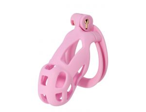 Klatka na penisa Hidden Desire różowa 10 cm ABS
