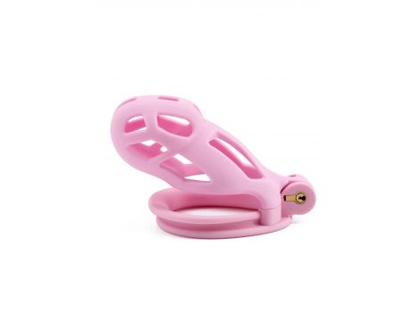 Klatka na penisa Hidden Desire różowa 10 cm ABS - 4
