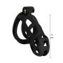 Klatka na penisa Penis Prison Hidden Desire czarna 11 cm - 3