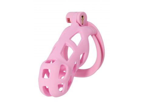 Klatka na penisa Penis Prison Hidden Desire różowa 11 cm - 2