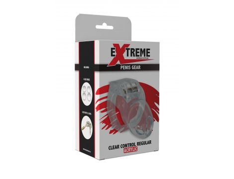 Pas cnoty transparentny Clear Control Hidden Desire 9 cm - 3