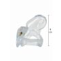 Pas cnoty transparentny Clear Control Hidden Desire 9 cm - 3