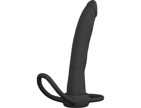 Penetrator analny Double Trouble silikonowy czarny Hidden Desire - 3