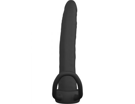 Penetrator analny Double Trouble silikonowy czarny Hidden Desire - 5