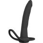 Penetrator analny Double Trouble silikonowy czarny Hidden Desire - 4