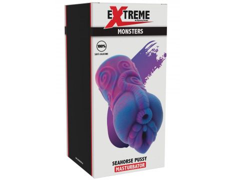 Masturbator silikonowy Seahorse Hidden Desire fioletowy 16 5 cm - 2