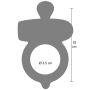 Pierścień wibrujący Excellence Power Pro Hidden Desire silikonowy 10 cm - 6