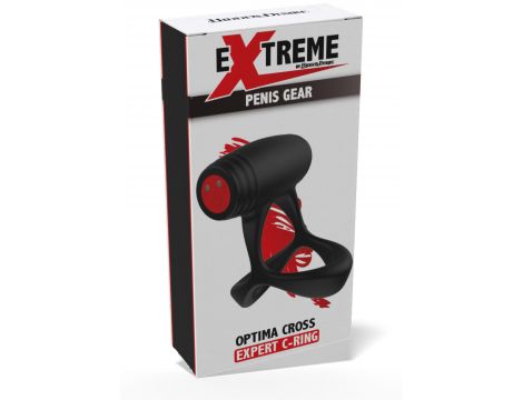 Pierścień wibrujący 10 trybów Optima Cross Xpert Hidden Desire czarny - 4