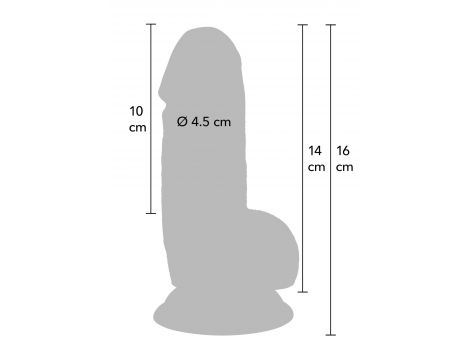 Dildo realistyczne Inferno Hidden Desire PVC 14 cm z przyssawką - 6