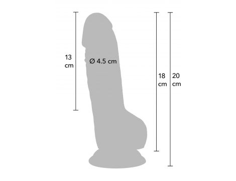 Realistic Dildo PVC 18 cm - 7