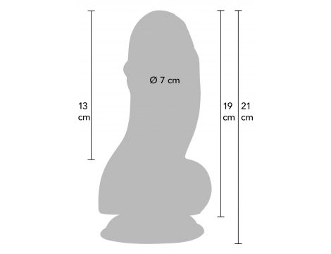 Dildo Fat Boys z przyssawką Hidden Desire PVC 19 cm - 9