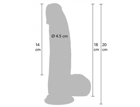 Dildo realistyczne silikonowe Inferno Hidden Desire 18 cm - 8