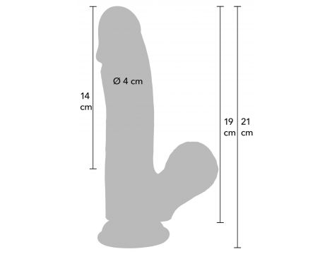 Realistyczne dildo silikonowe Hidden Desire 19 cm - 11