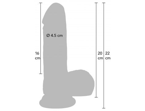 Dildo realistyczne z płynnego silikonu Hidden Desire 20 cm - 10