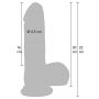 Dildo realistyczne z płynnego silikonu Hidden Desire 20 cm - 11