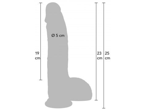 Realistyczne dildo silikonowe Hidden Desire 23 cm - 11