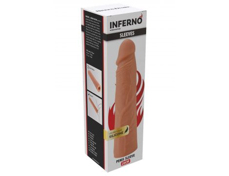 Nakładka przedłużająca silikonowa Hidden Desire Inferno 20 cm - 3