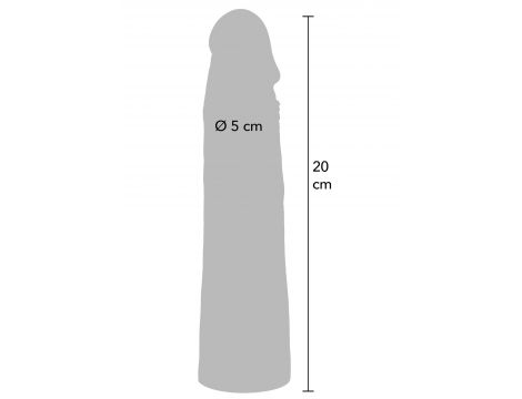 Nakładka przedłużająca silikonowa Hidden Desire Inferno 20 cm - 9