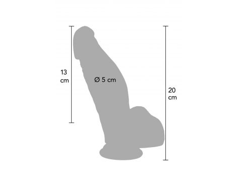 Ultra realistyczne dildo silikonowe Hidden Desire 20 cm - 7