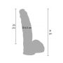 Dildo ultrarealistyczne Inferno Hidden Desire silikonowe 31 cm z przyssawką - 10
