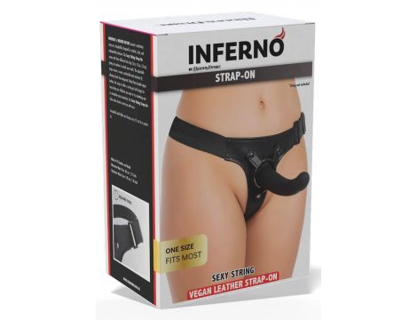 Stringowa uprząż do strap on Hidden Desire z wymiennymi pierścieniami - 3