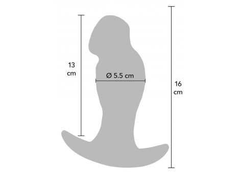Realistyczny korek analny silikonowy Hidden Desire 16 cm - 2
