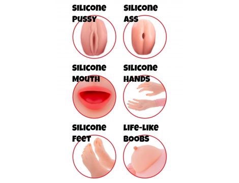 Lalka dmuchana Lusty Lola Hidden Desire blond 160 cm - 2