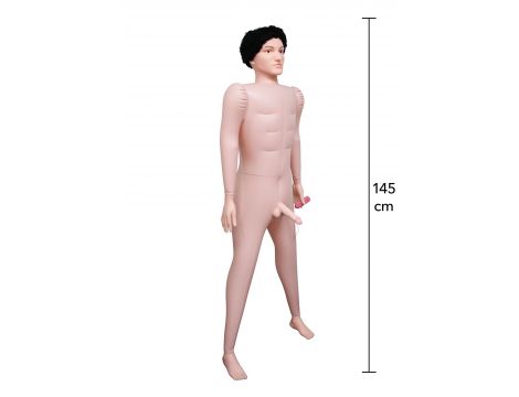 Lalka nadmuchiwana Big Boner Billie męska z wibracją 180 cm - 2